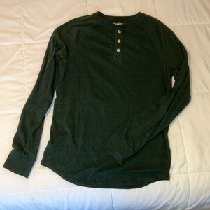 Goodfellow&co Dark Green Long Sleeve T-Shirt, Small (Men’s)
